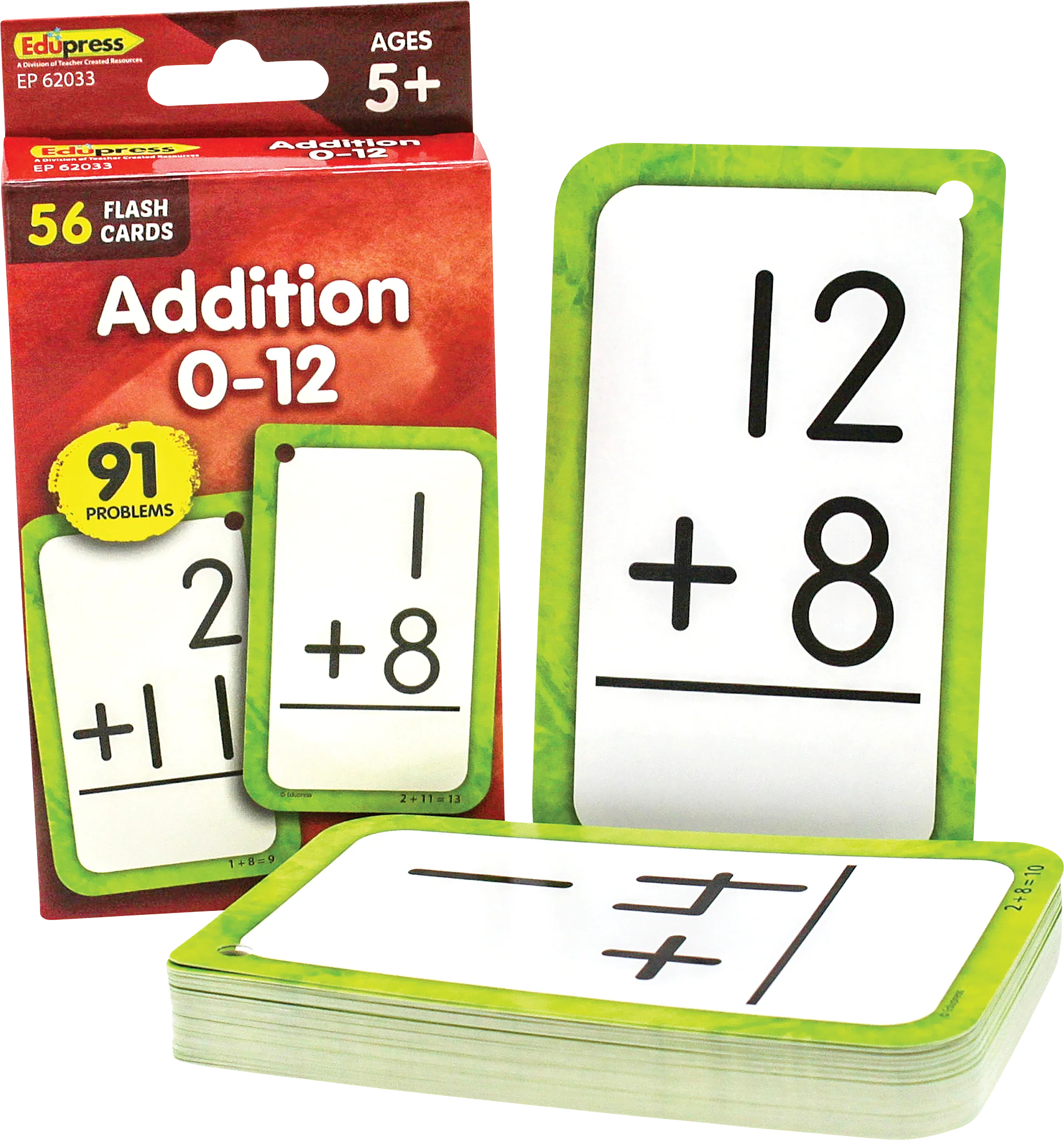 Addition 0-12 Flash Cards