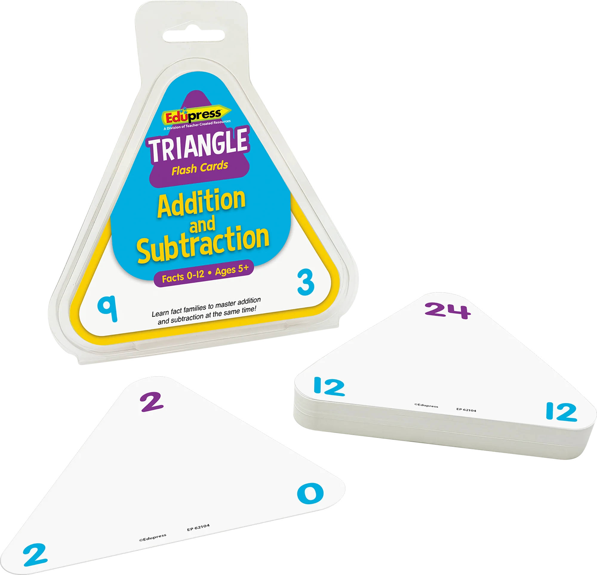 Addition and Subtraction Triangle Flash Cards