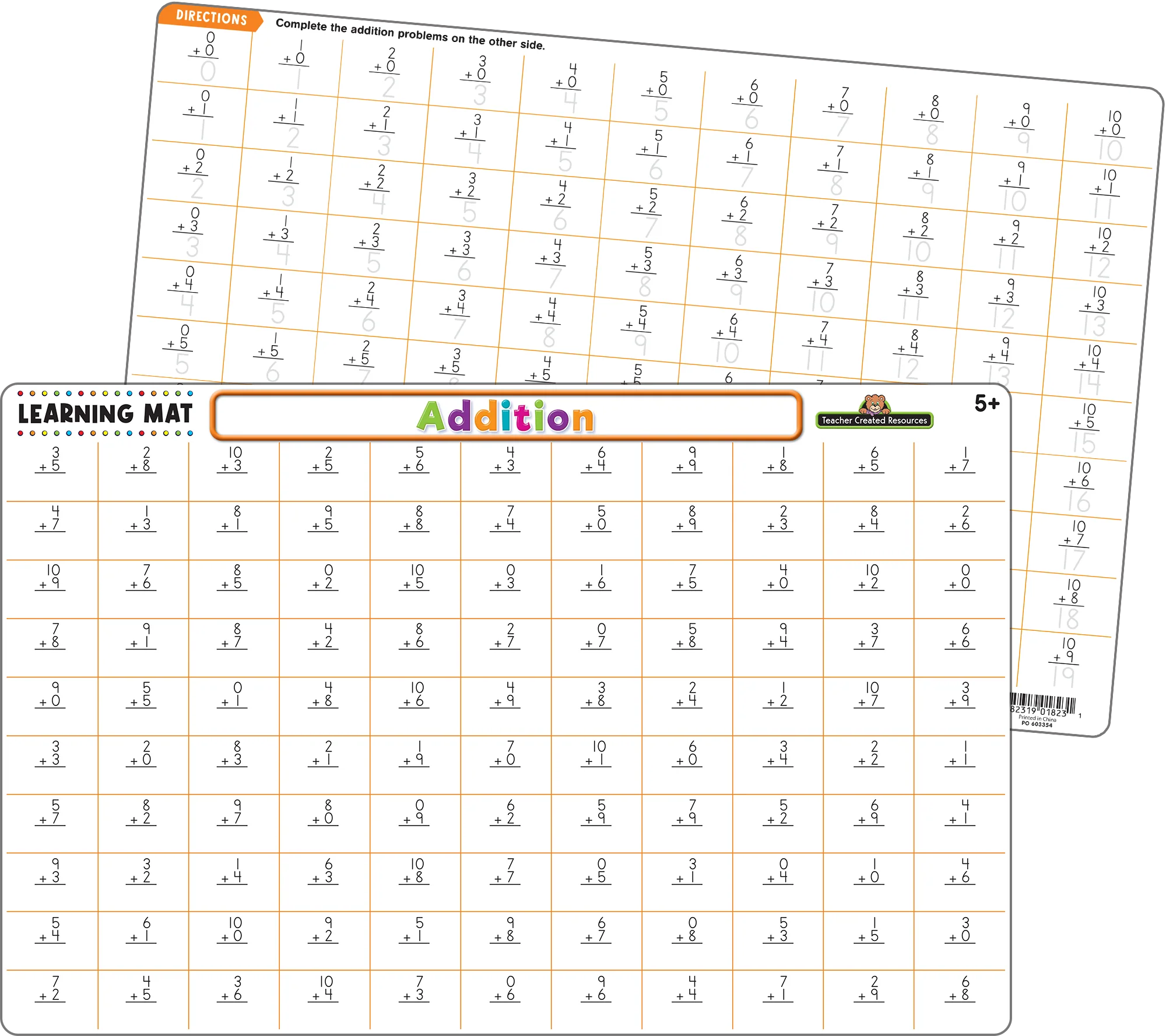 Addition Learning Mat