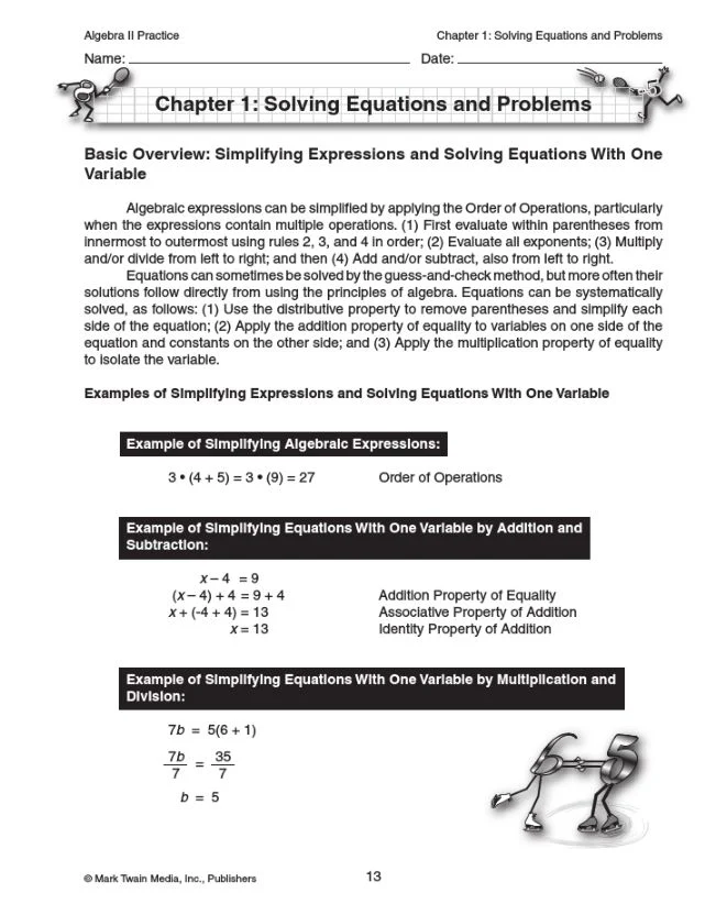 Algebra II Practice Grades 7+ - Image 2