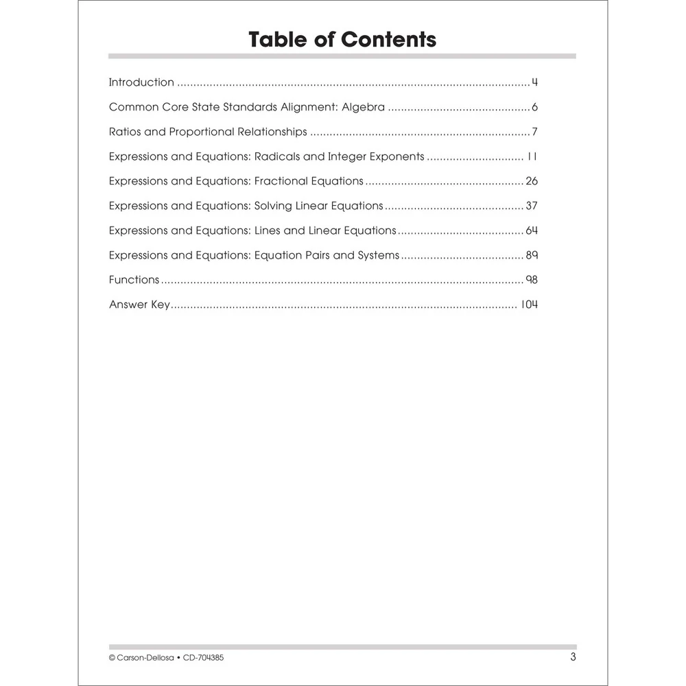 Algebra Workbook Grades 7+ - Image 2