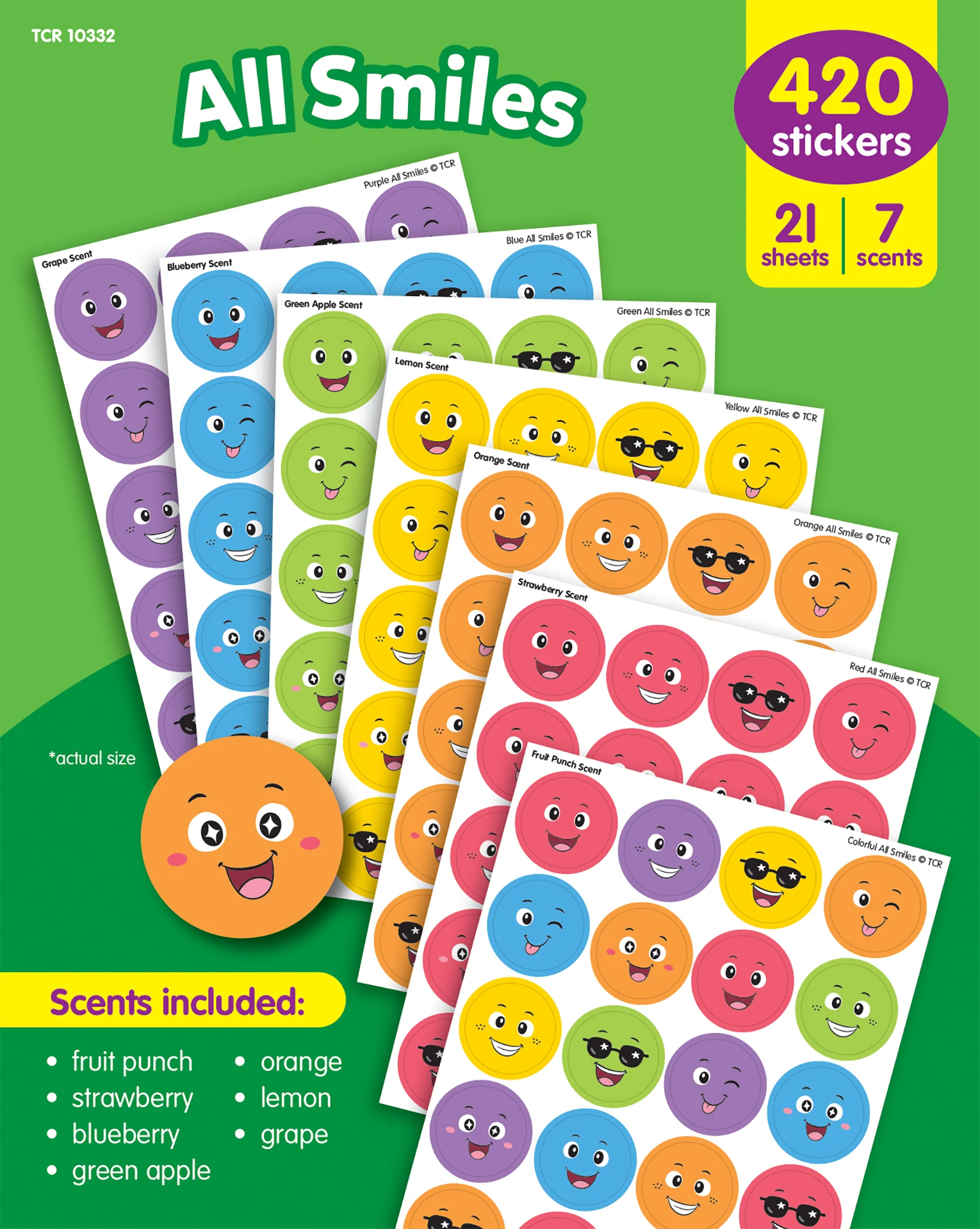 All Smiles Smelly Stickers Variety Pack