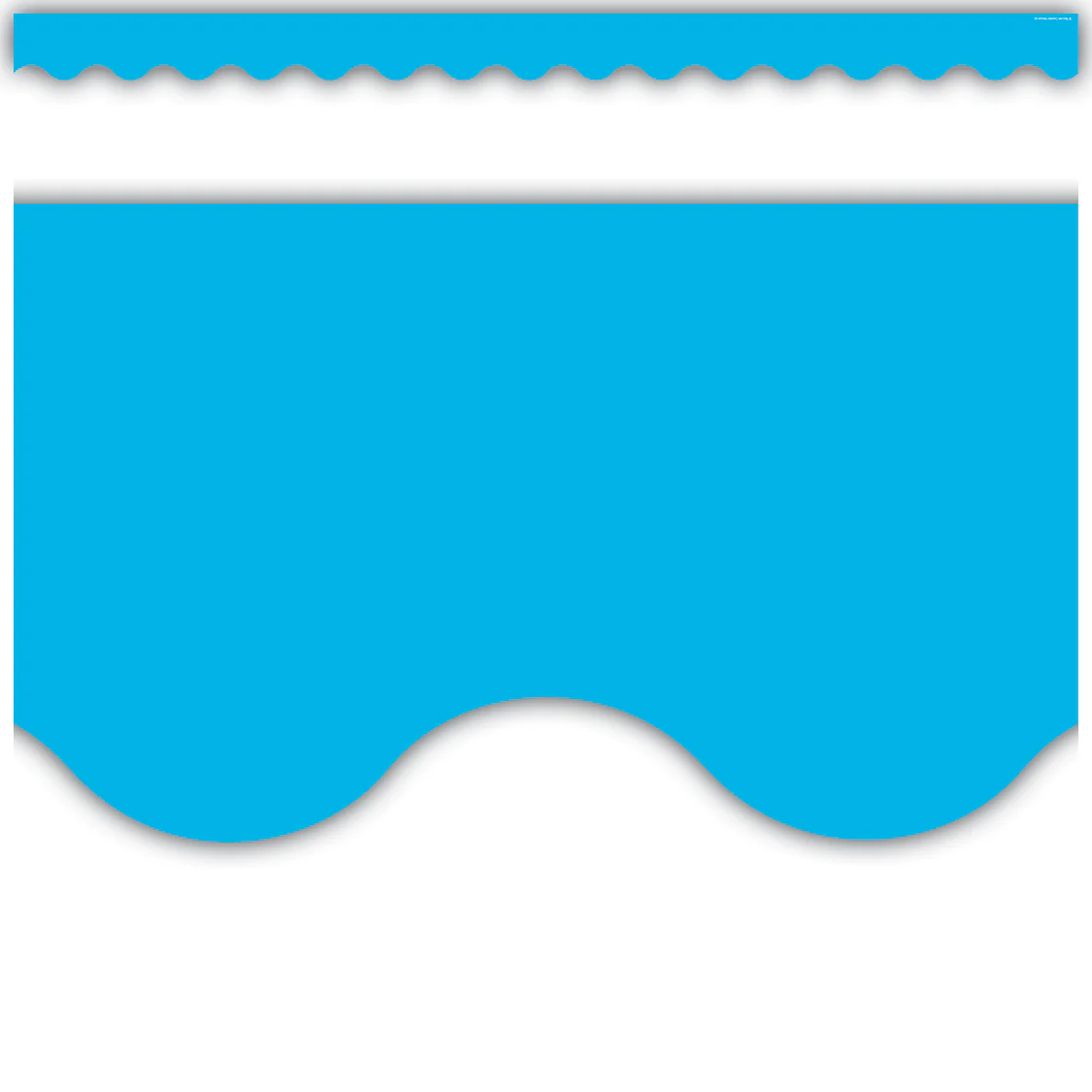 Aqua Scalloped Border Trim
