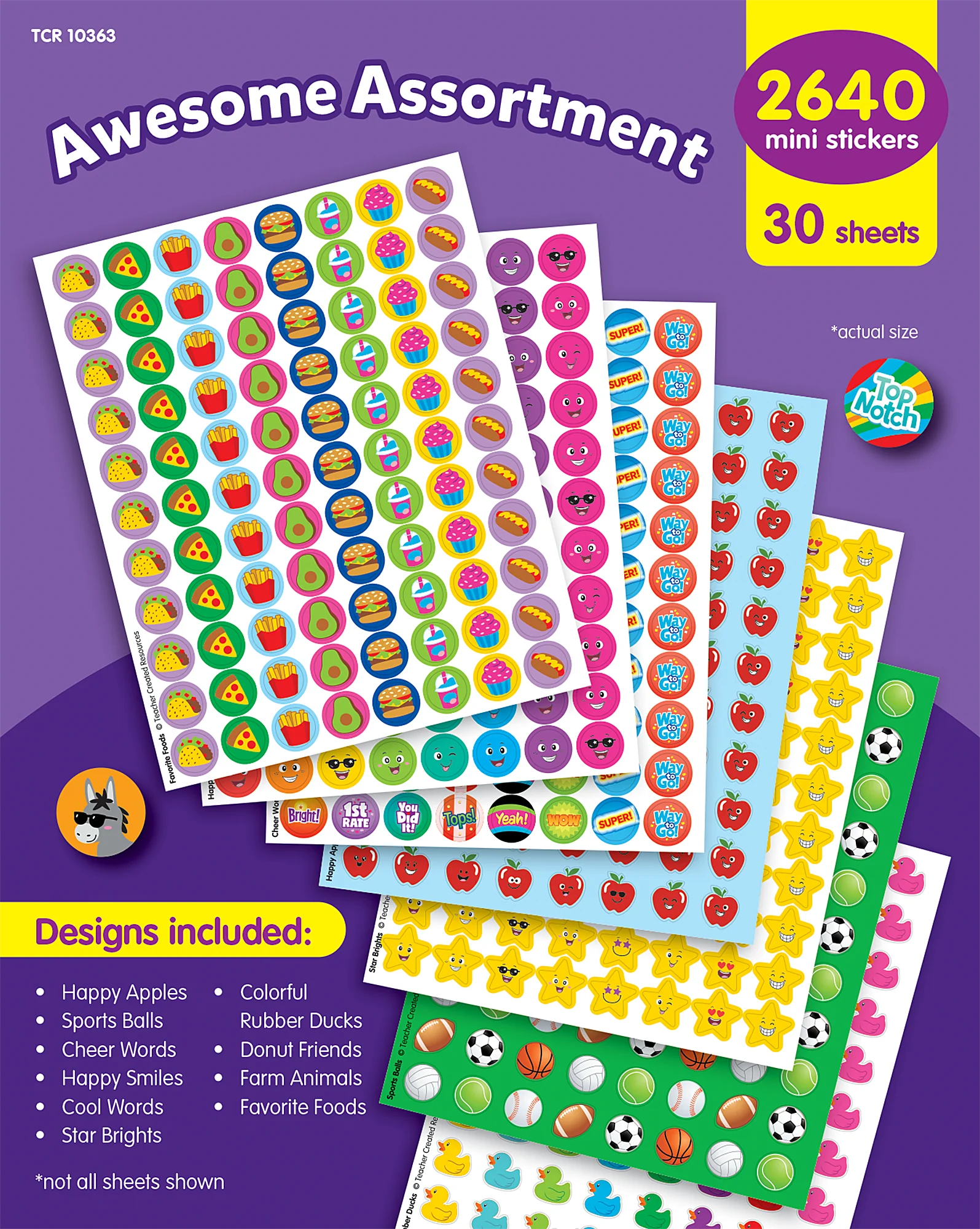 Awesome Assortment Mini Stickers Variety Pack