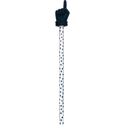 Black Painted Dots Hand Pointer