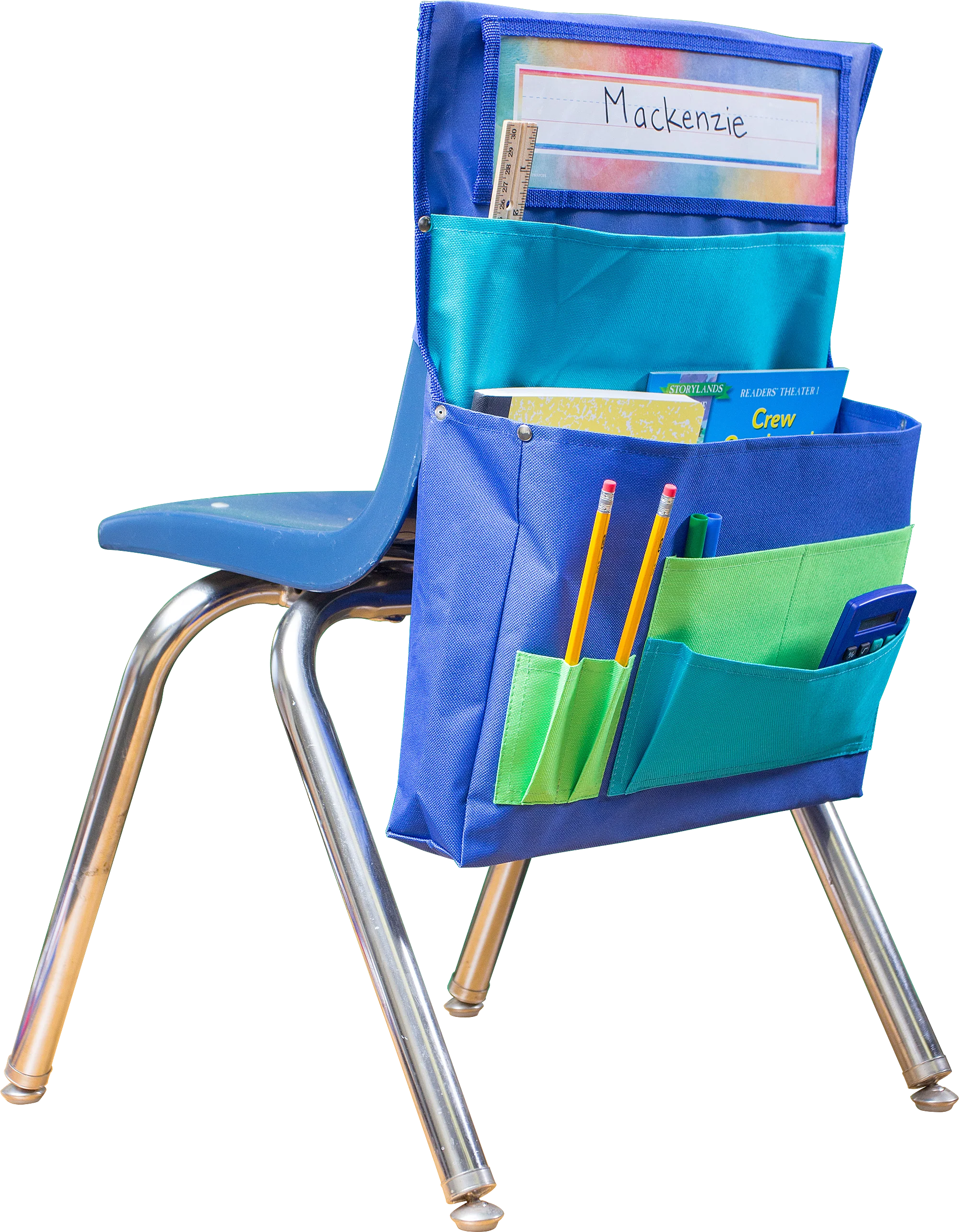 Blue, Teal & Lime Chair Pocket