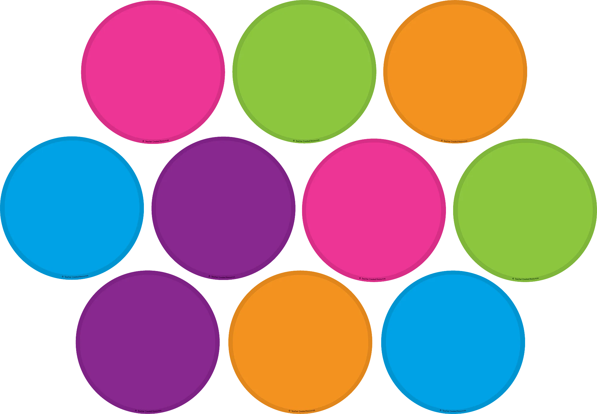 Bright Colors Circles Accents