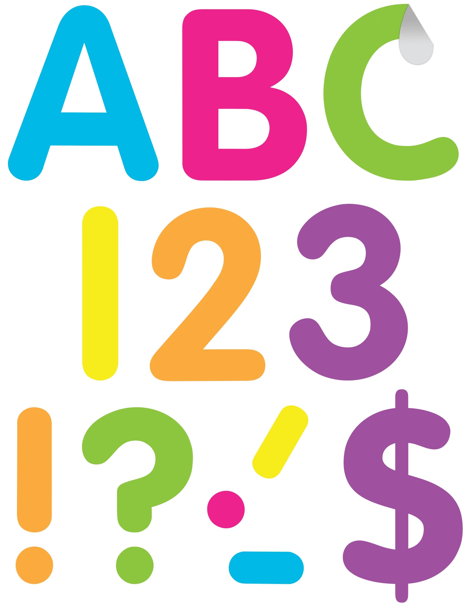 Brights 4" Classic Self-Adhesive Letters Uppercase
