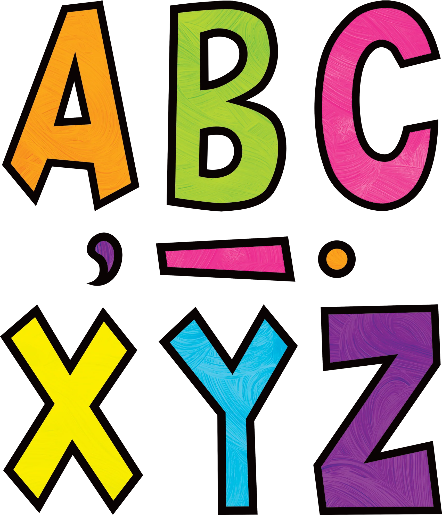 Brights 4Ever 7" Fun Font Letters