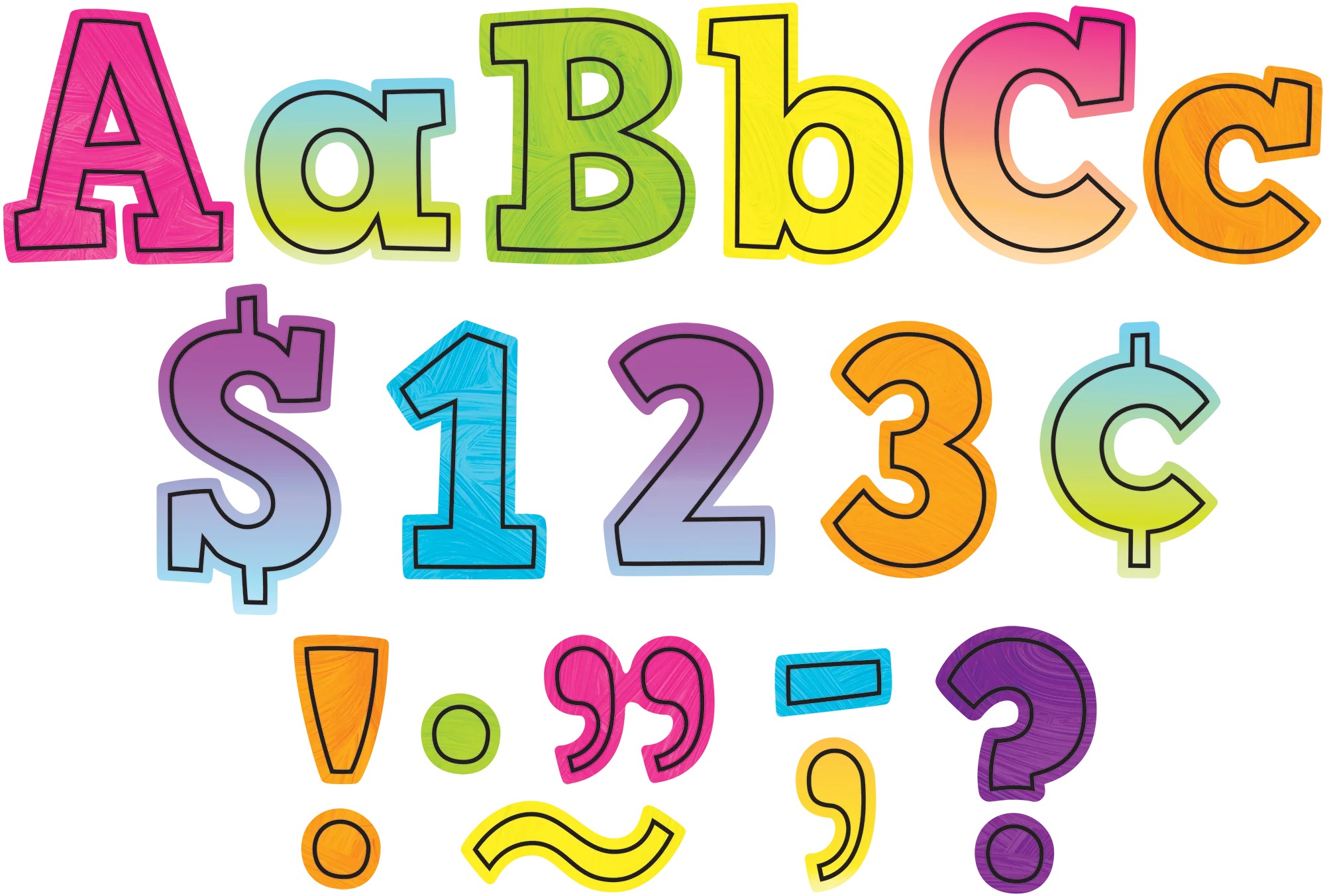 Brights 4Ever Bold Block 4" Letters Combo Pack