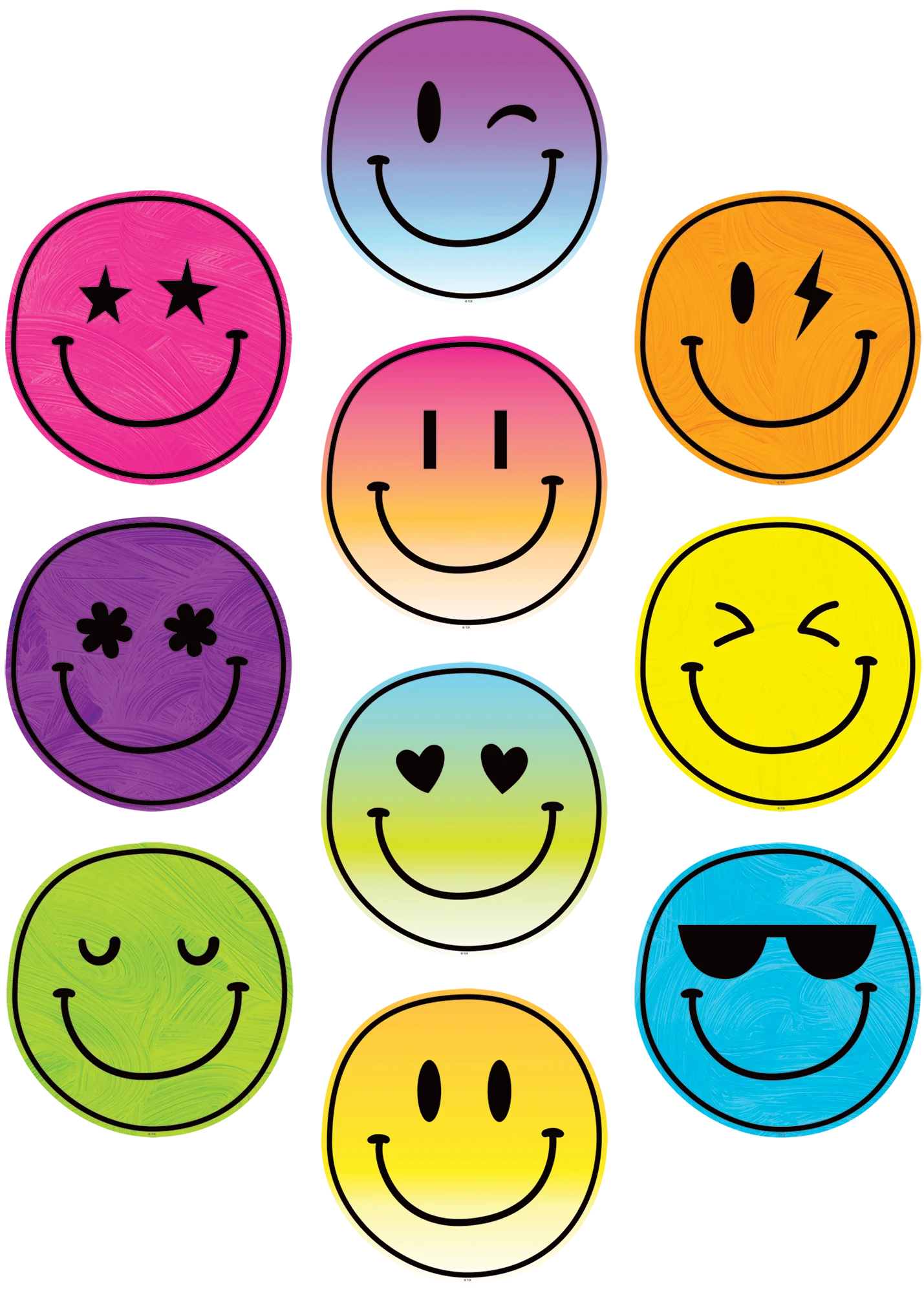 Brights 4Ever Smiley Faces Accents