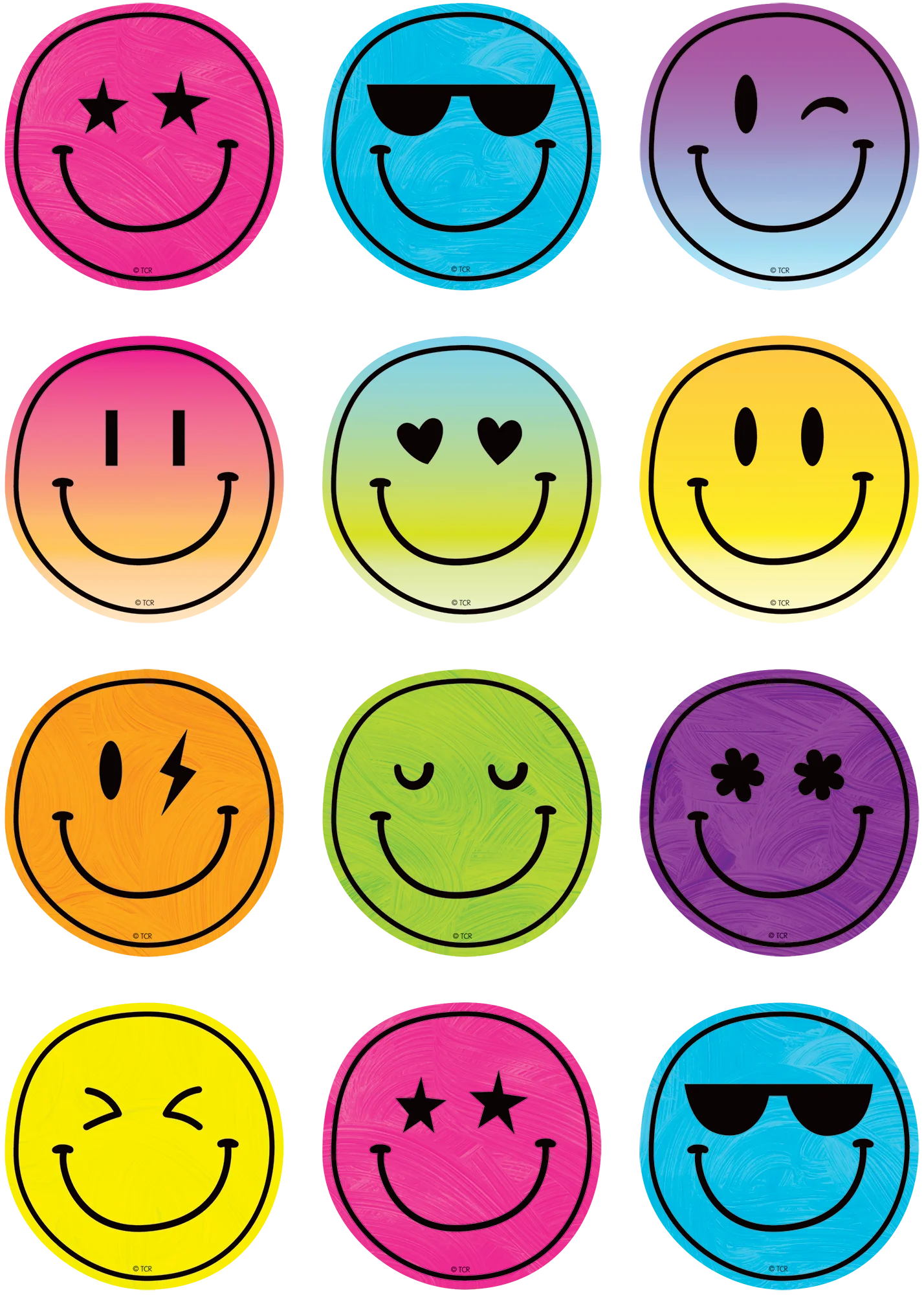 Brights 4Ever Smiley Faces Mini Accents