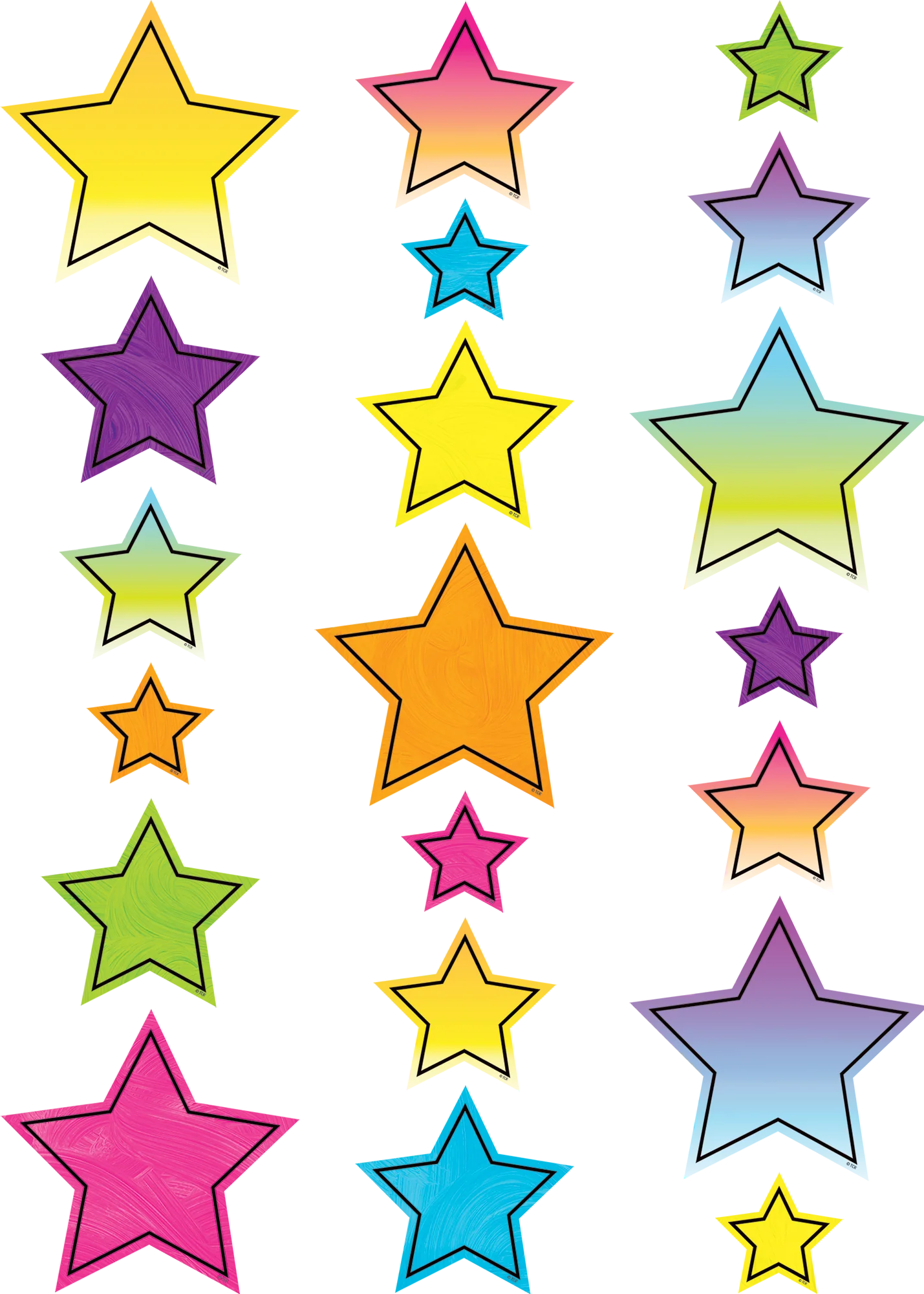 Brights 4Ever Stars Accents - Assorted Sizes