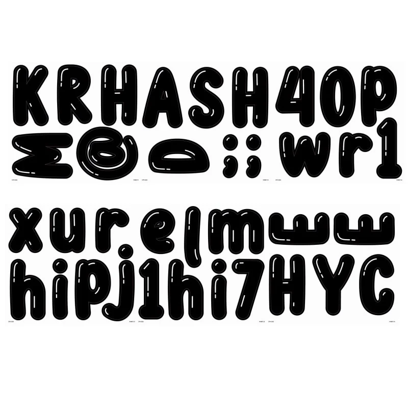 Bubble Letters (approx. 4")