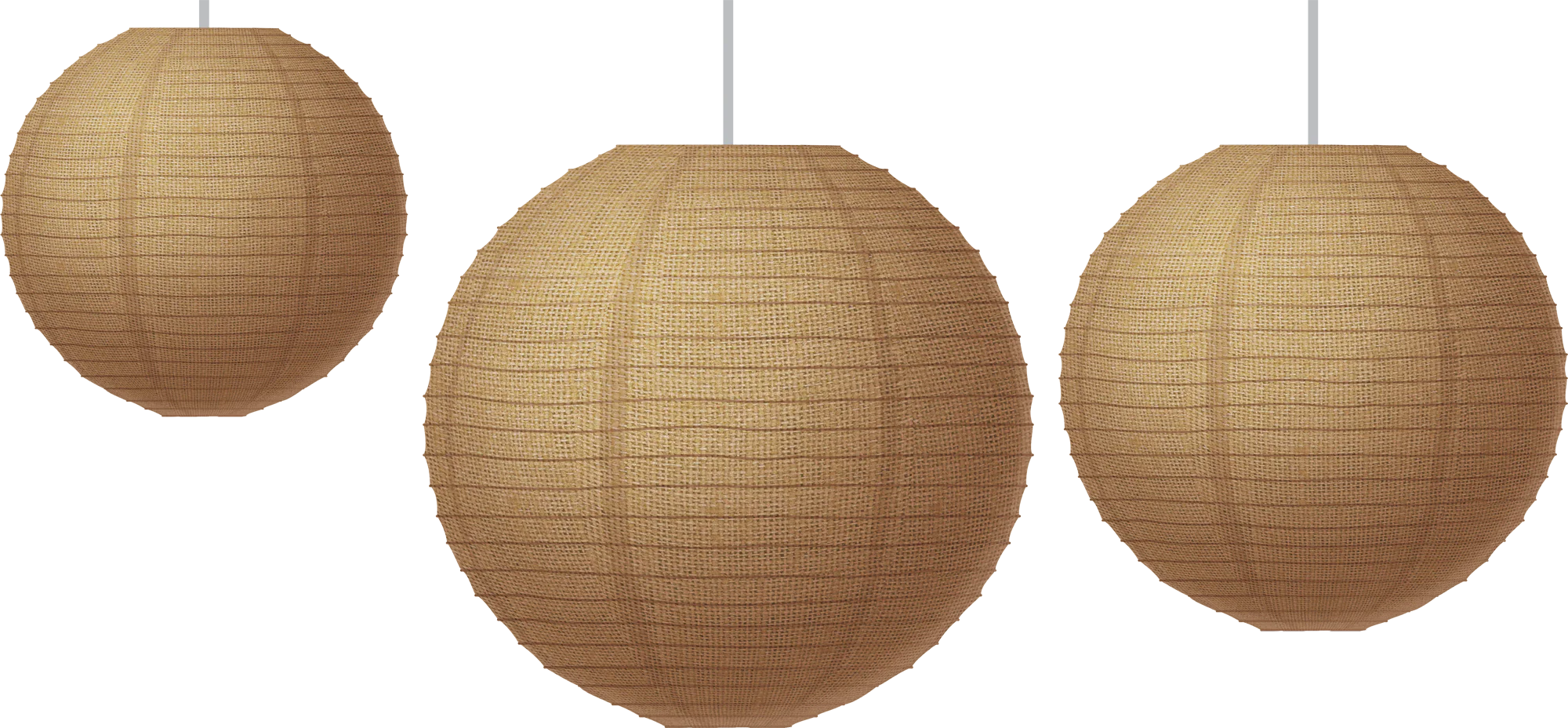 Burlap Paper Lanterns