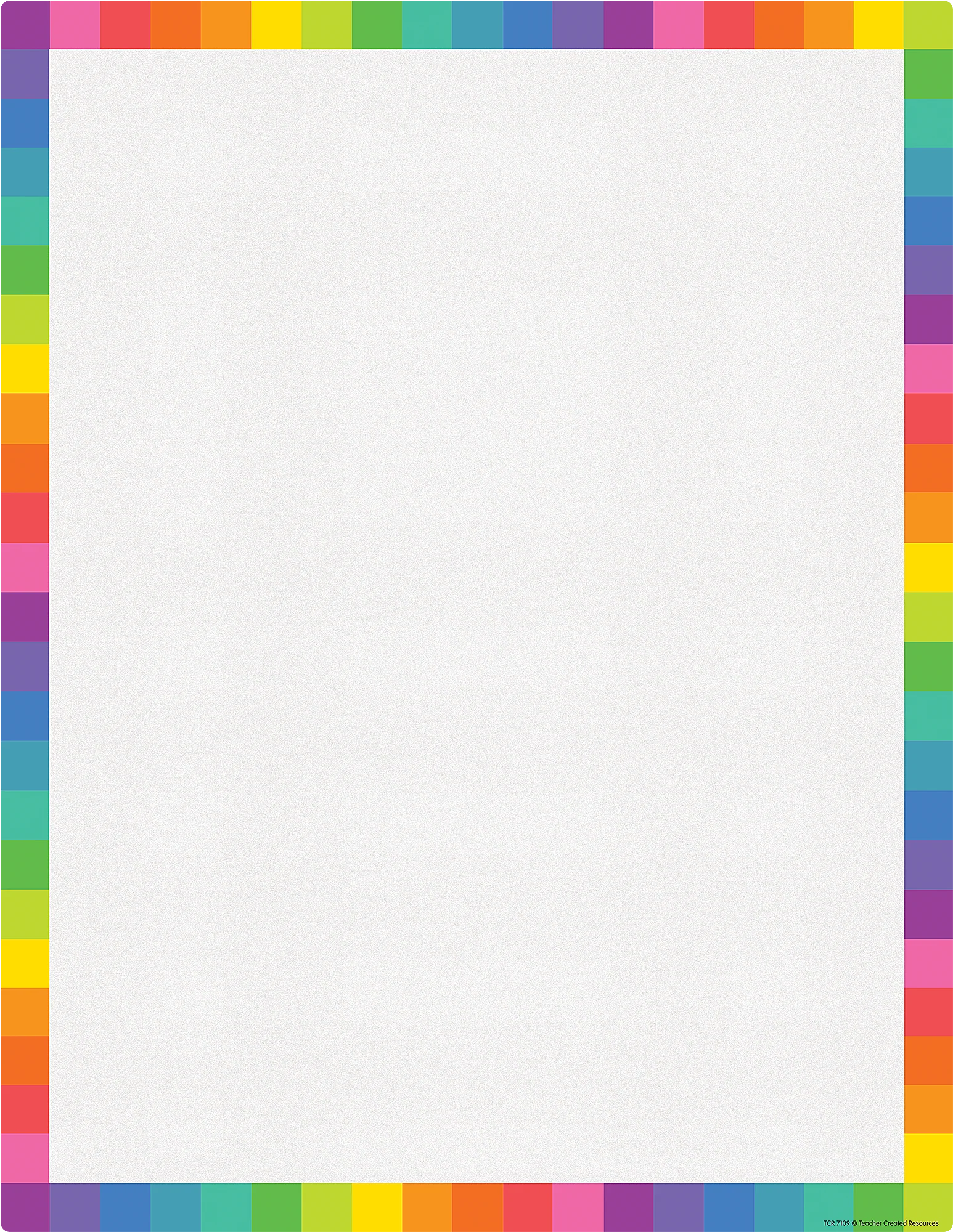 Colorful Blank Write-On/Wipe-Off Chart
