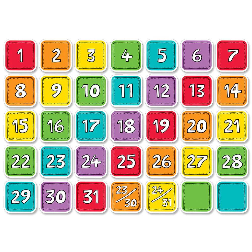 Colorful Calendar Days