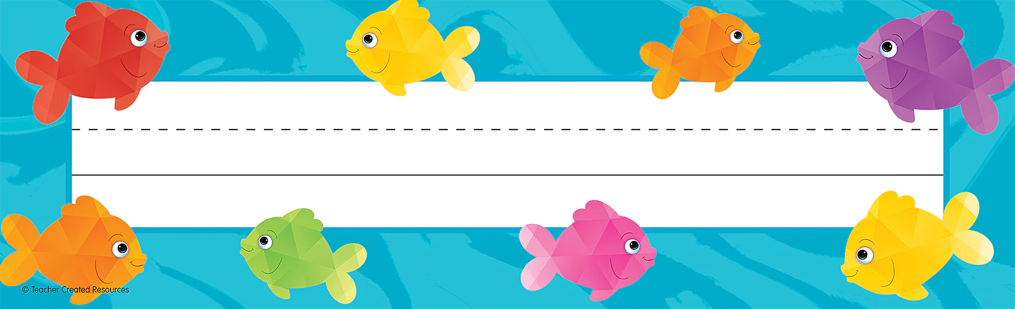 Colorful Fish Flat Name Plates