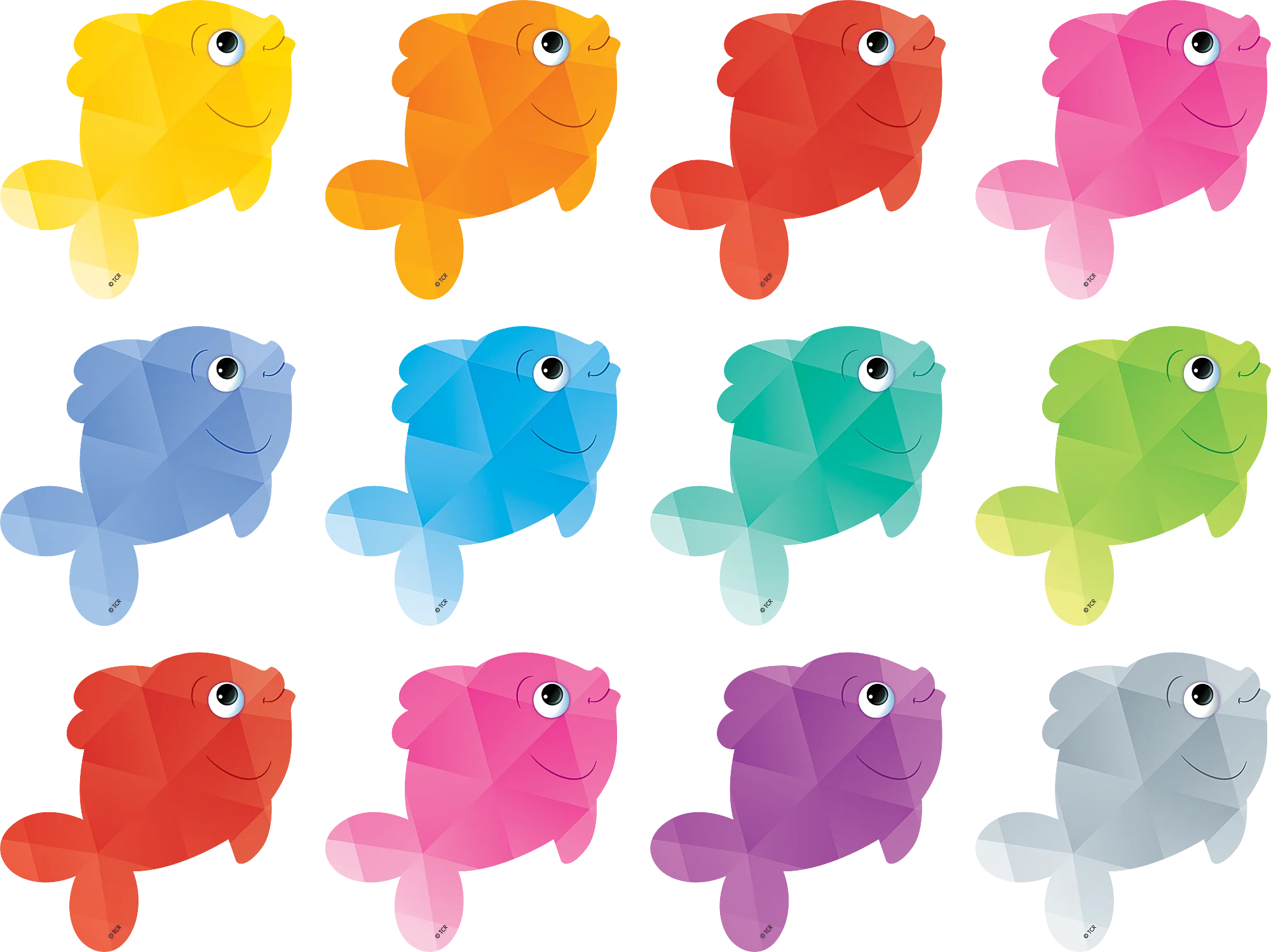Colorful Fish Mini Accents