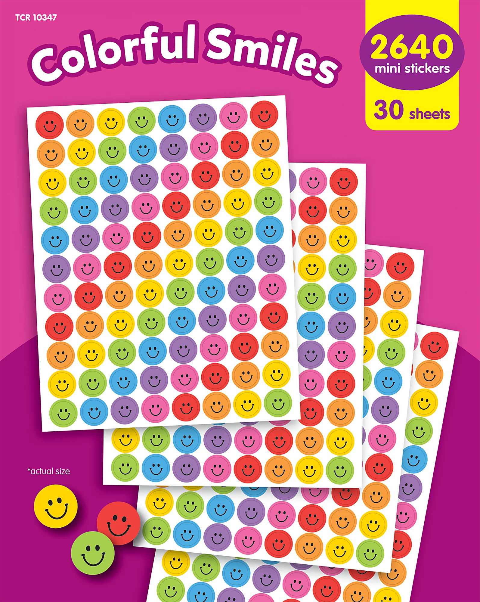 Colorful Smiles Mini Stickers Value Pack