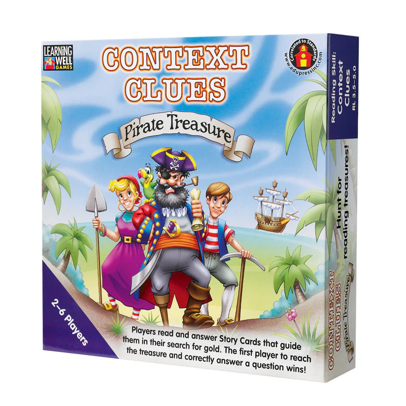 CONTEXT CLUES PIRATE TREASURE BLUE
