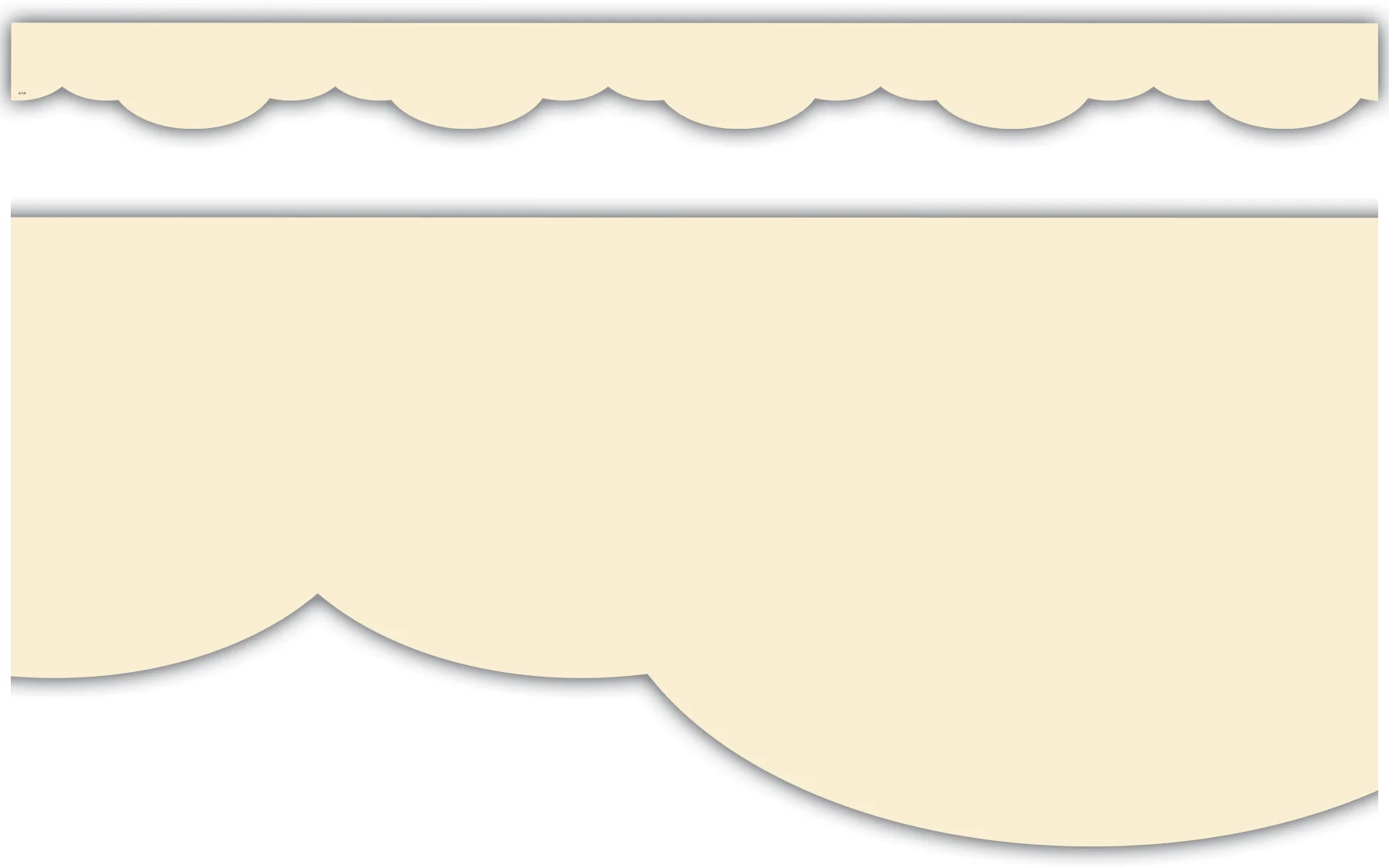 Creme Brulee Fancy Scallops Border Trim