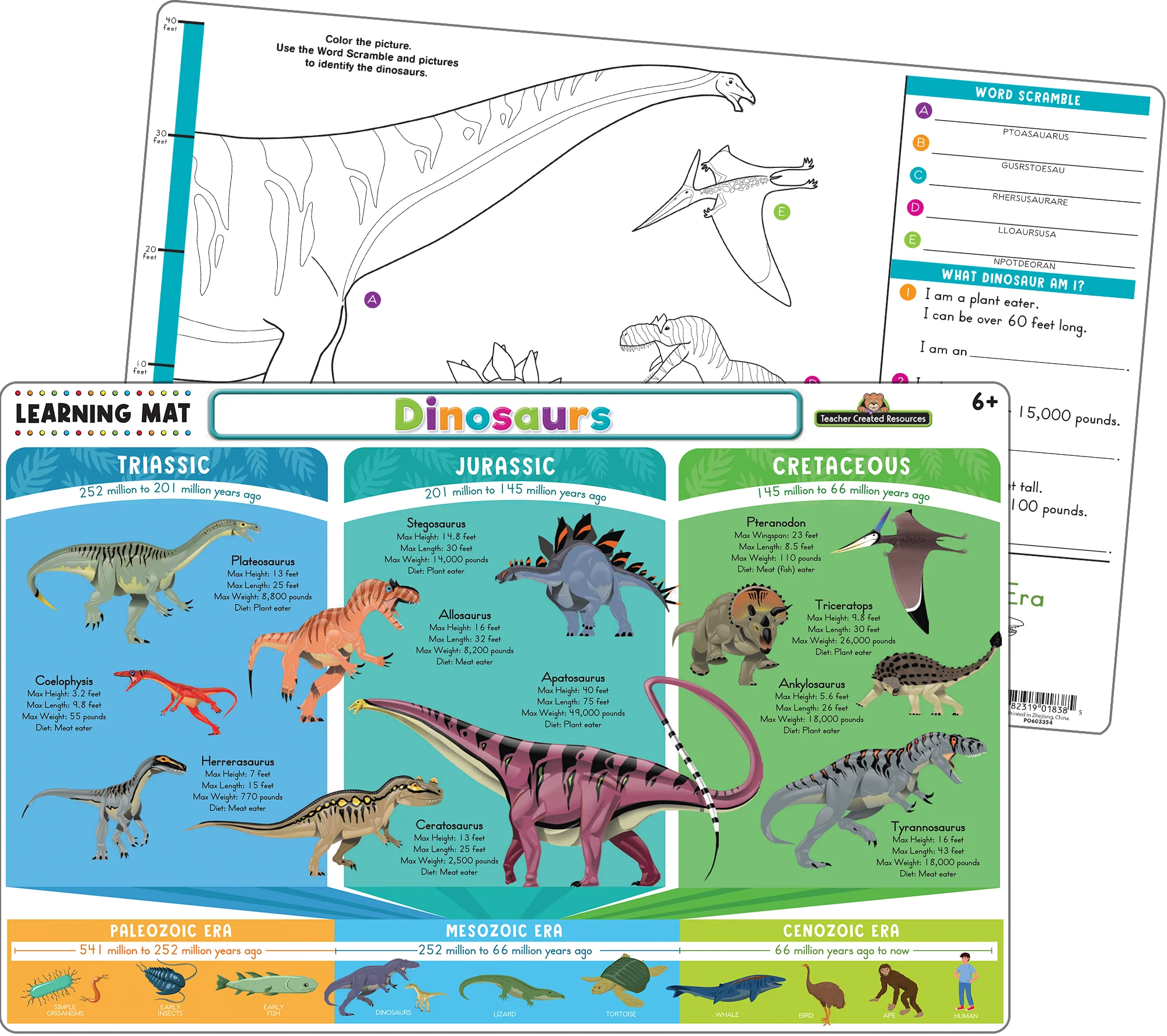 Dinosaurs Learning Mat