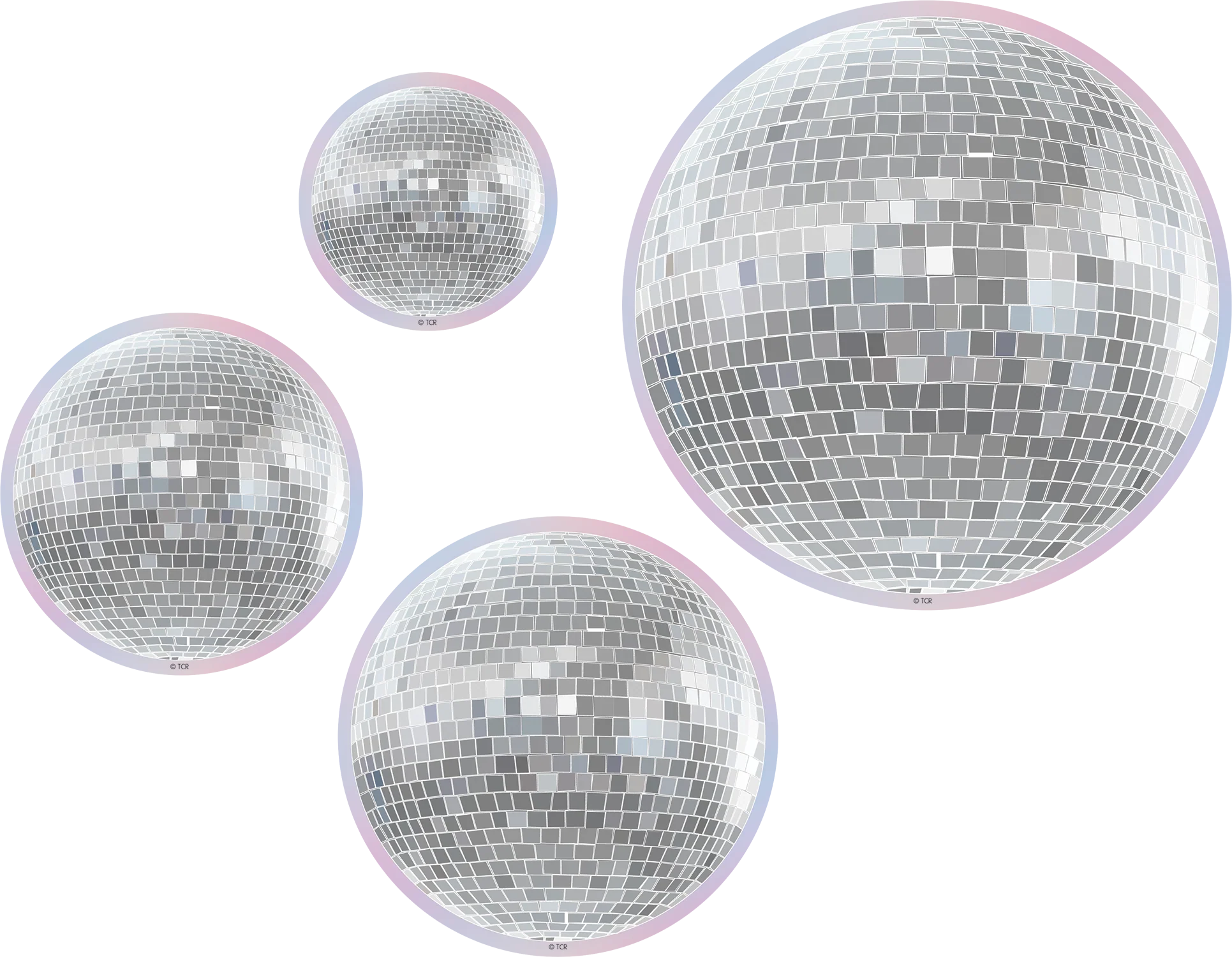 Disco Balls Accents - Assorted Sizes
