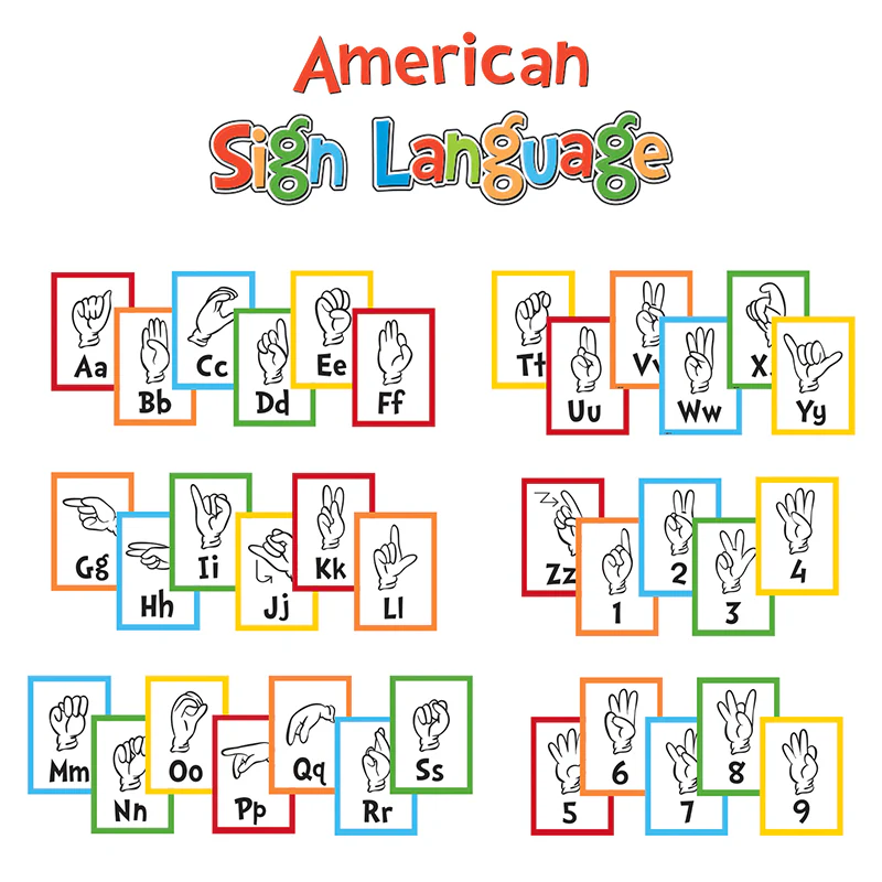 Dr. Seuss™ Sign Language Alphabet mini bulletin board