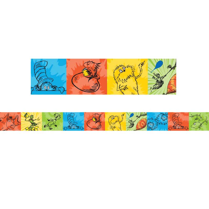 Dr. Seuss™ Tie-Dye Characters Border