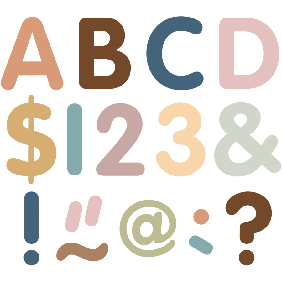 Everyone is Welcome Classic Uppercase 2" Letters