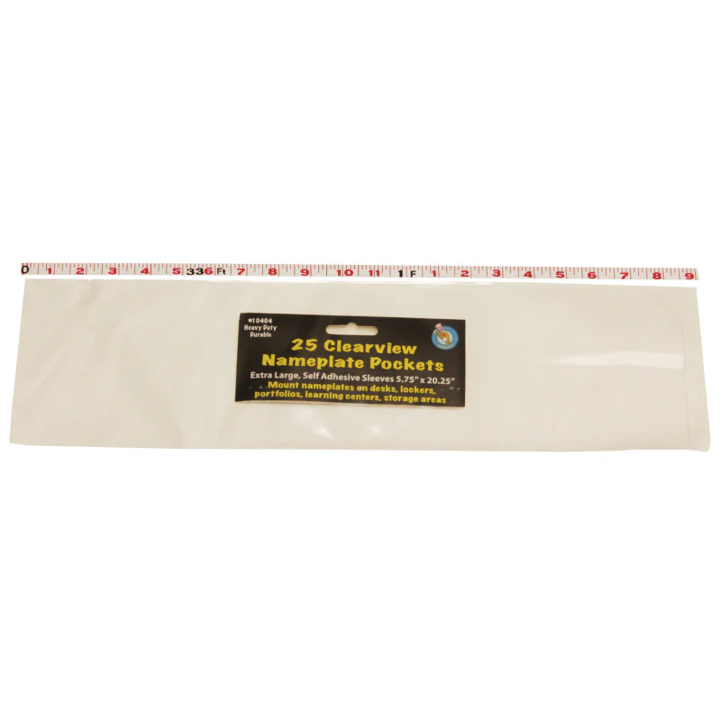 Extra Large Nameplate Pockets