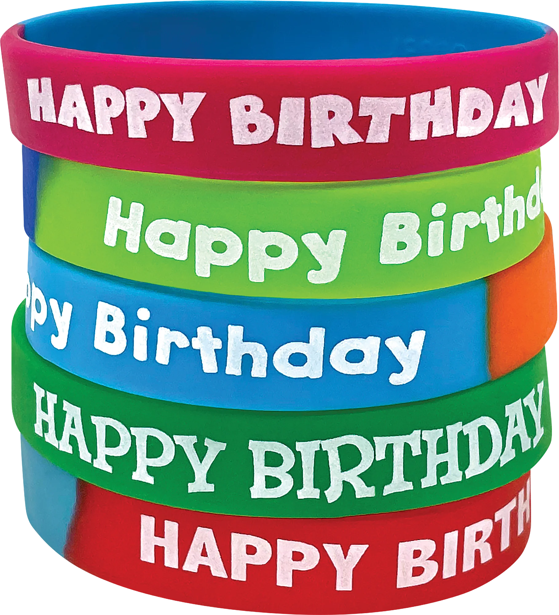 Fancy Happy Birthday Wristbands