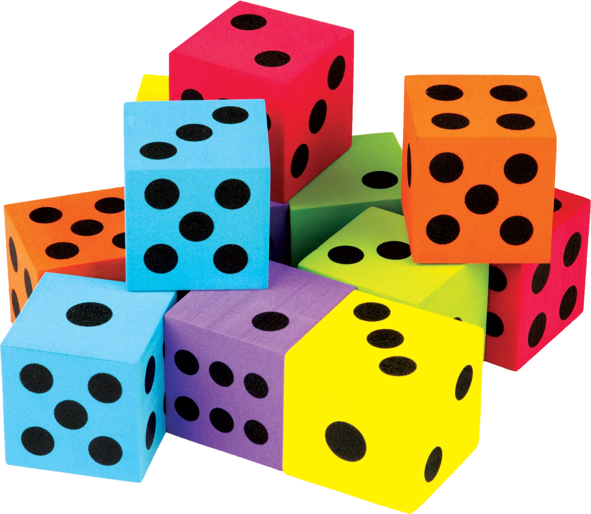 Foam Colorful Large Dice