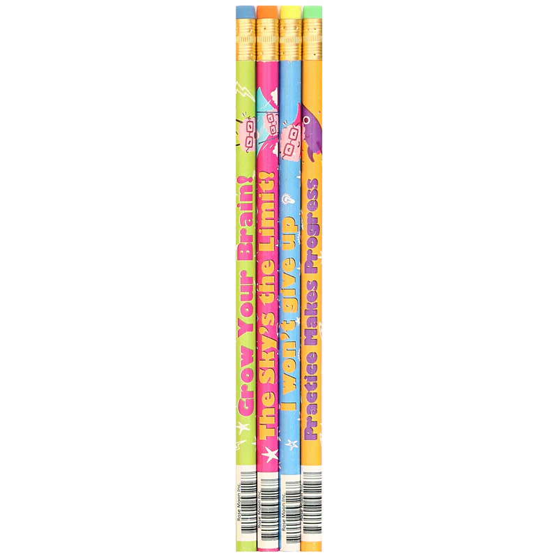 GROWTH MINDSET PENCIL ASSORT 12PK