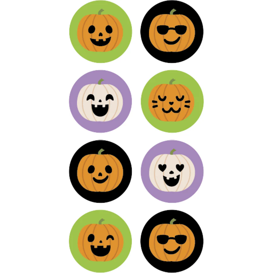 Halloween Pumpkins Mini Stickers