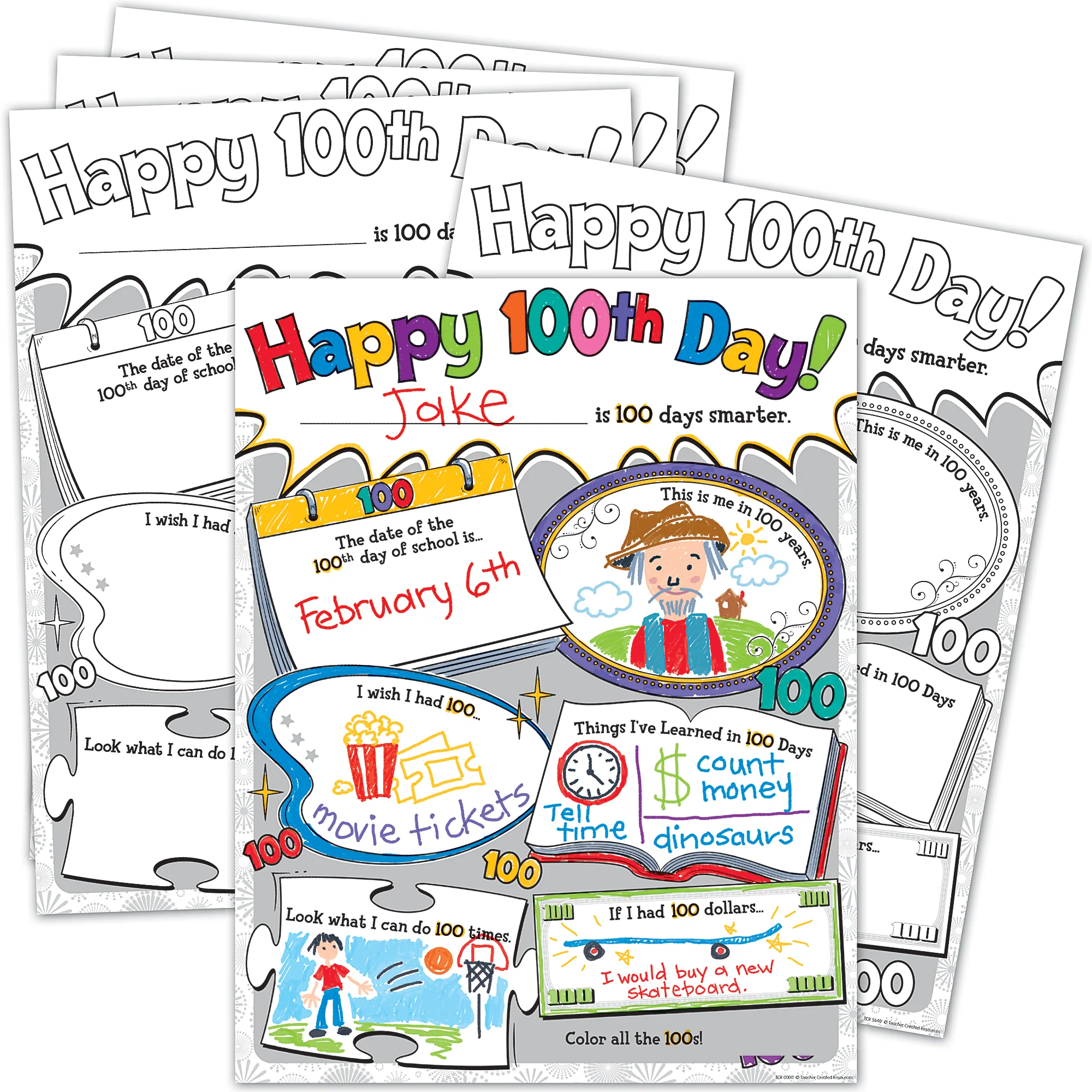 Happy 100th Day Poster Pack