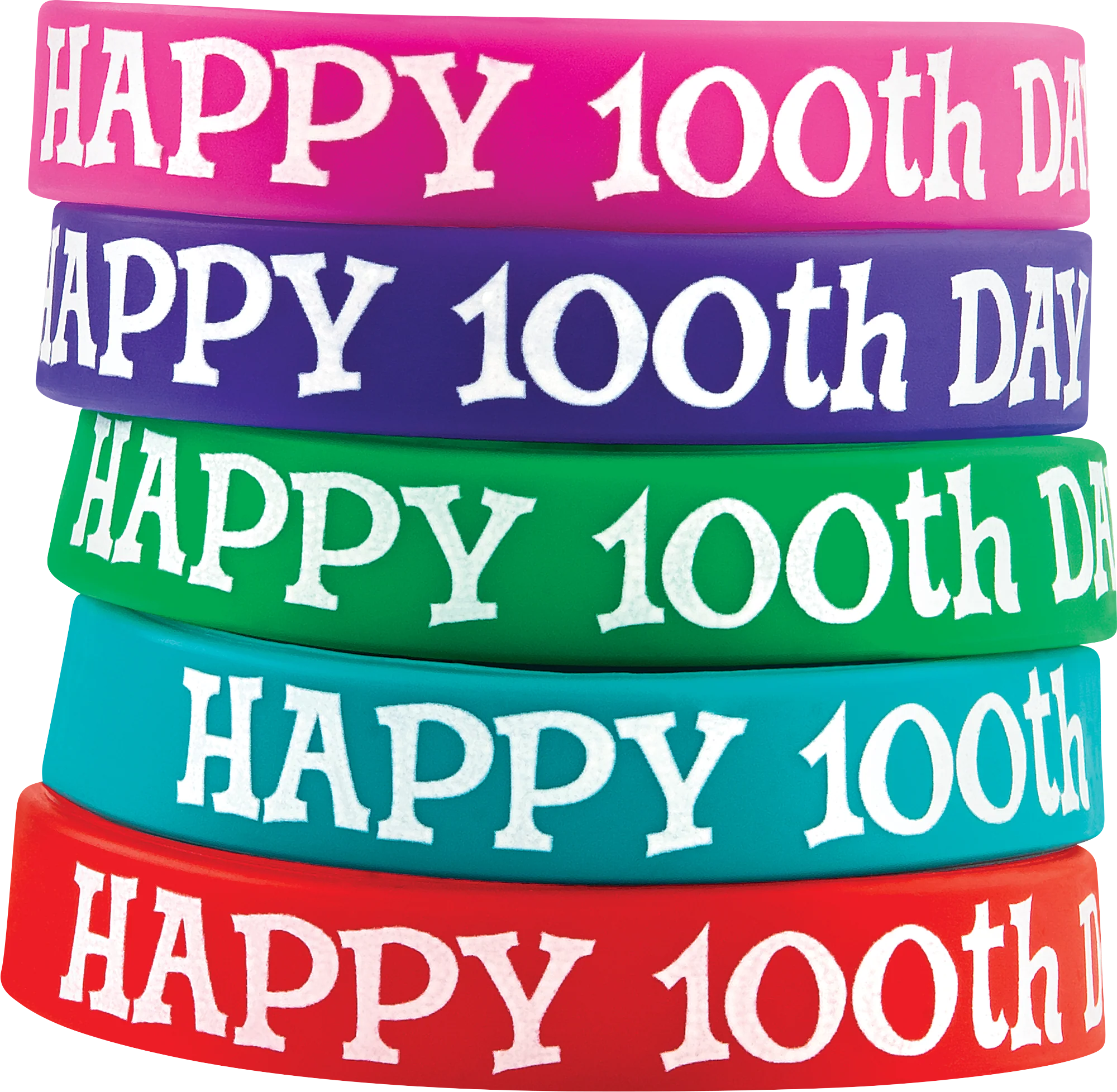 Happy 100th Day Wristbands
