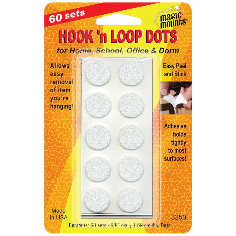 HOOK N LOOP 5/8 DOTS 60 STS