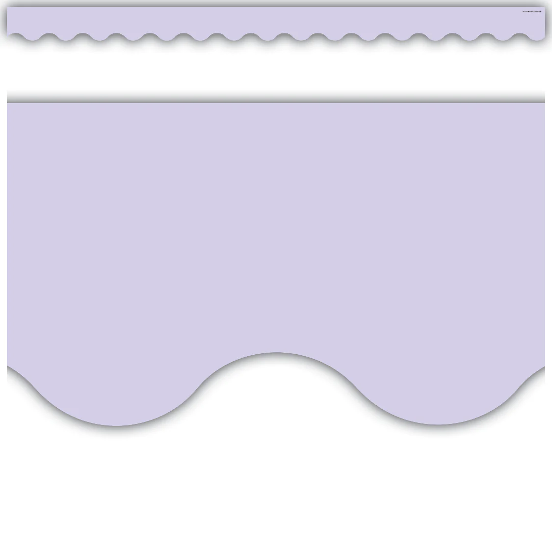 Lavender Scalloped Border Trim