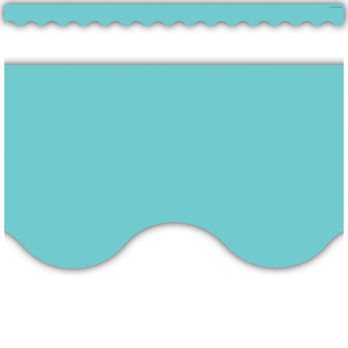Light Turquoise Scalloped Border Trim