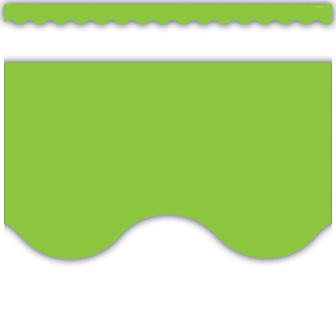 Lime Scalloped Border Trim