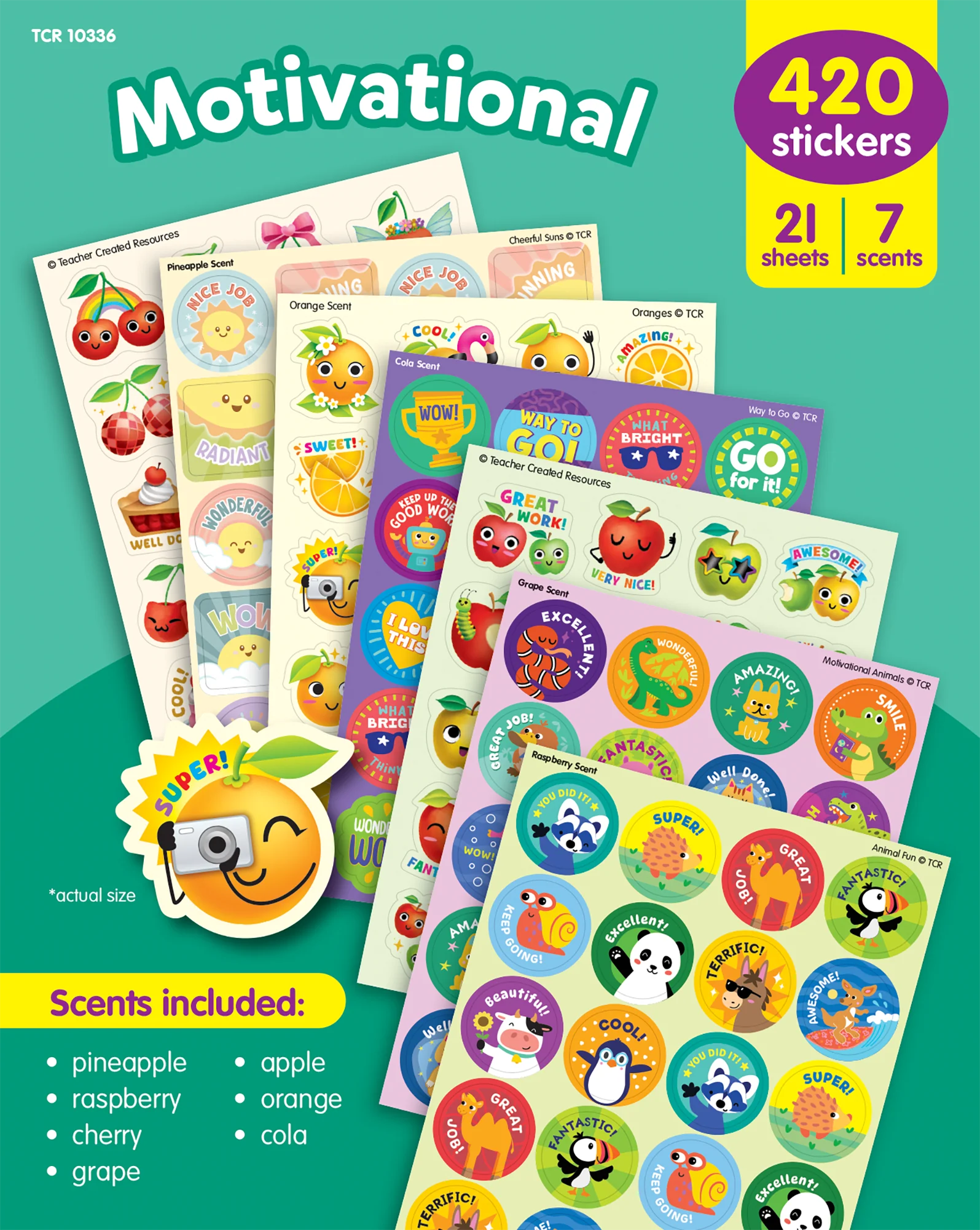 Motivational Smelly Stickers Variety Pack
