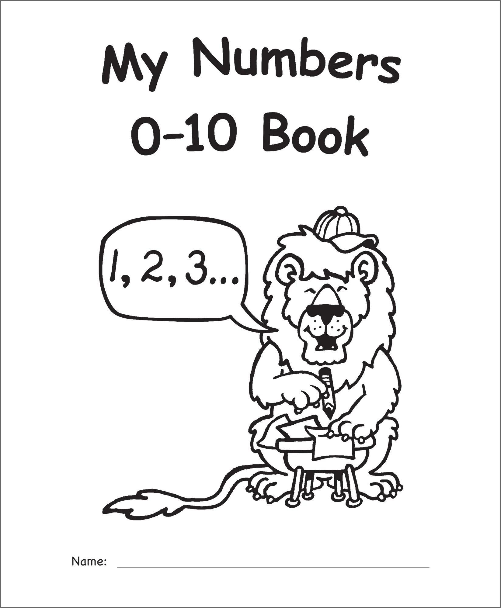 My Own Books: My Numbers 0โ10 Book