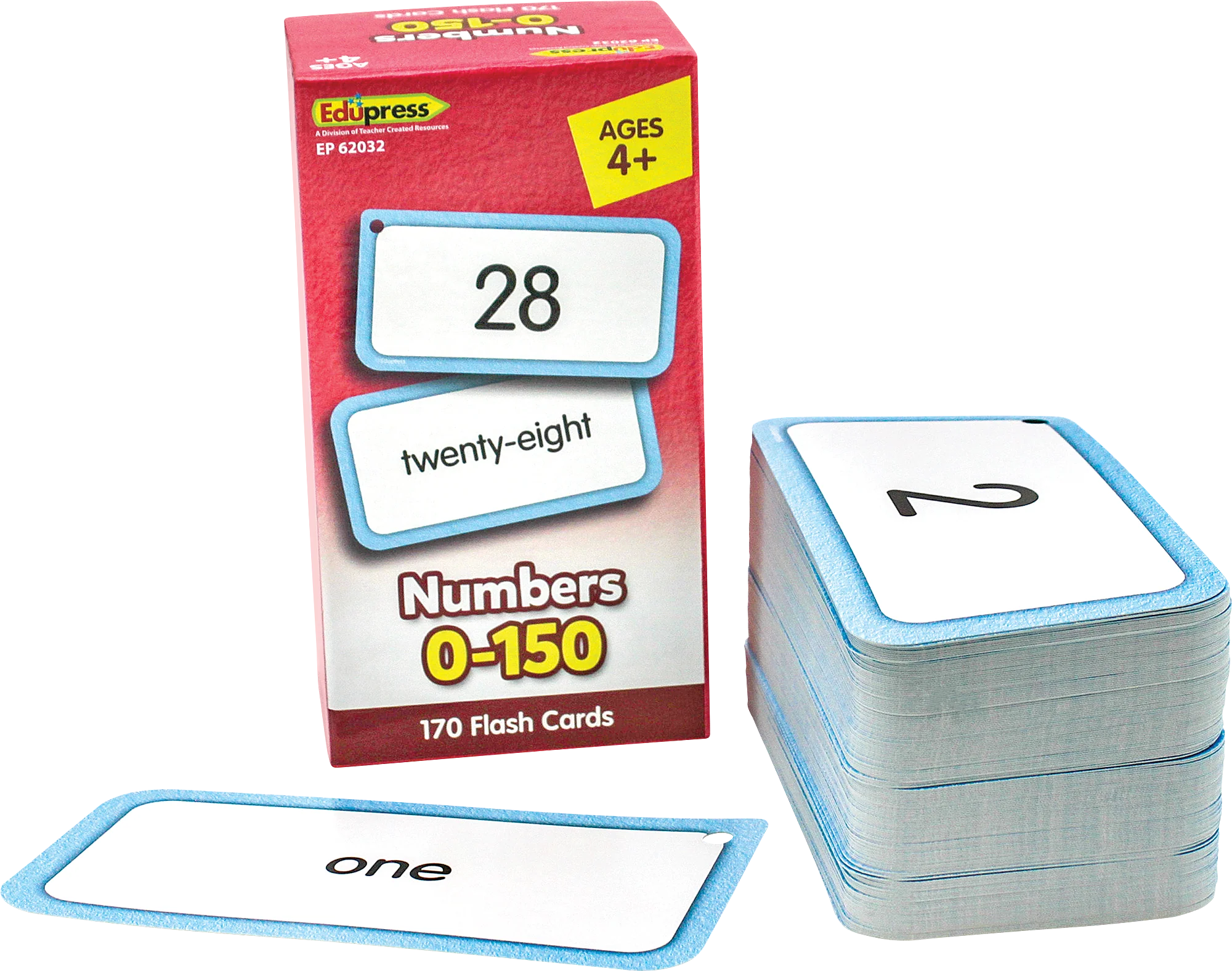 Numbers 0-150 Flash Cards