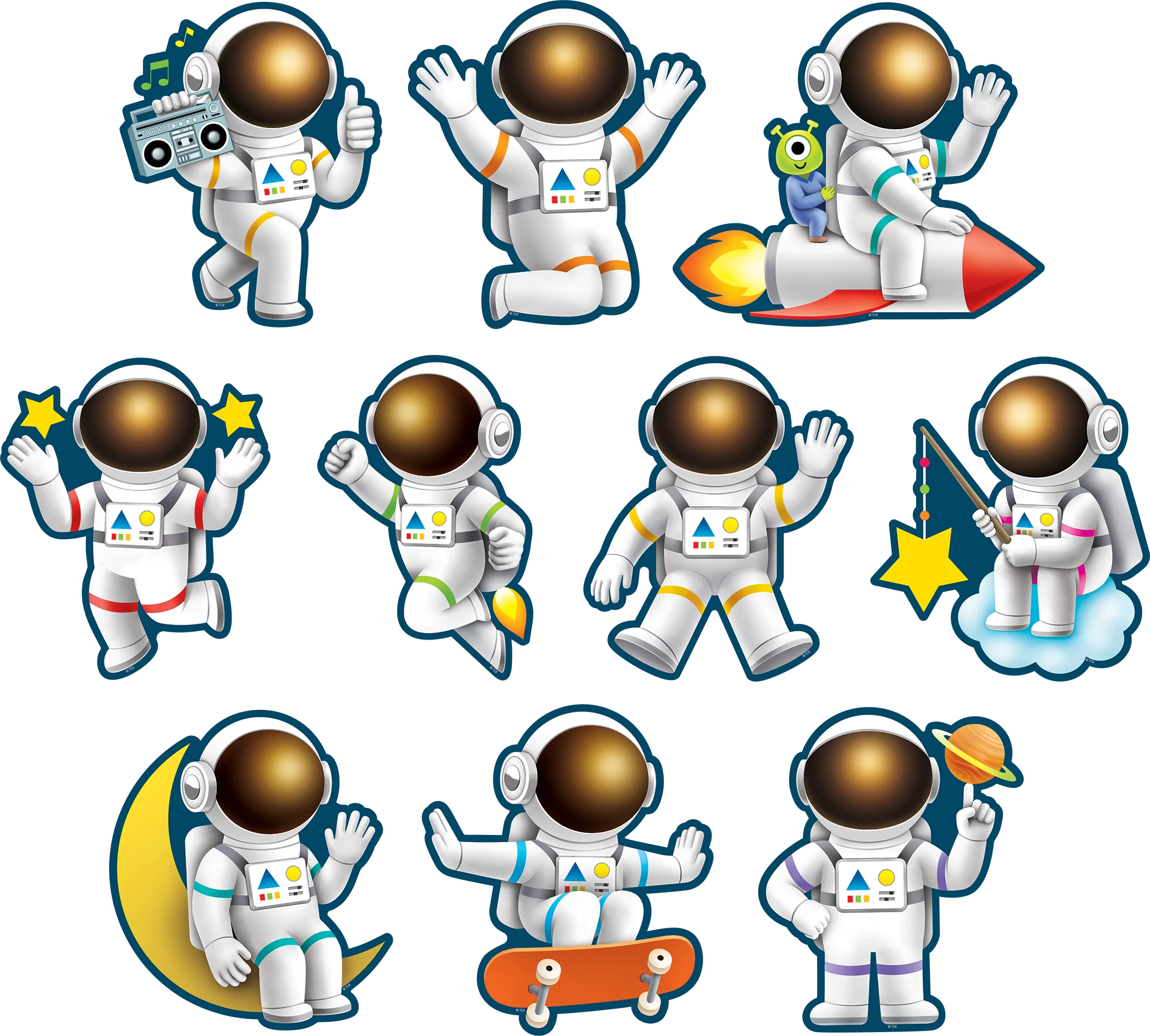 Outer Space Crew Astronauts Accents