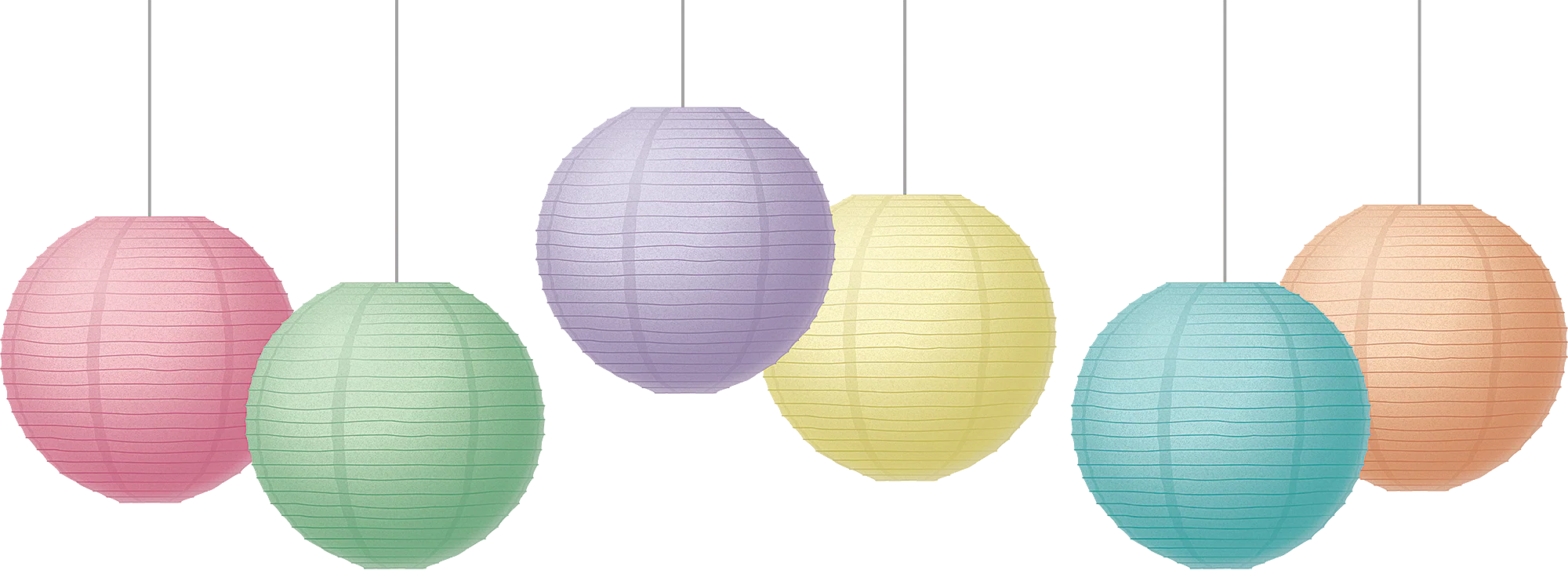 Pastel Pop 8" Hanging Paper Lanterns