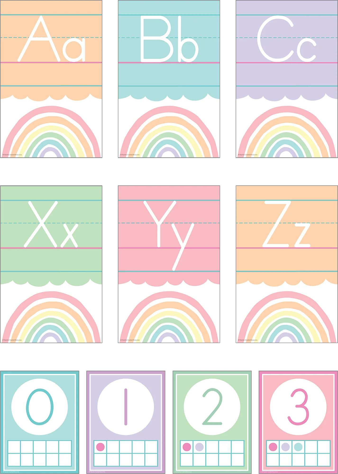 Pastel Pop Alphabet Bulletin Board