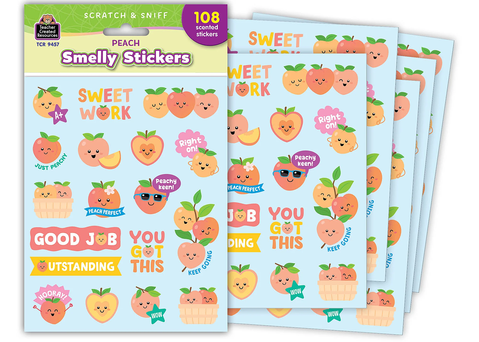 Peach Smelly Stickers