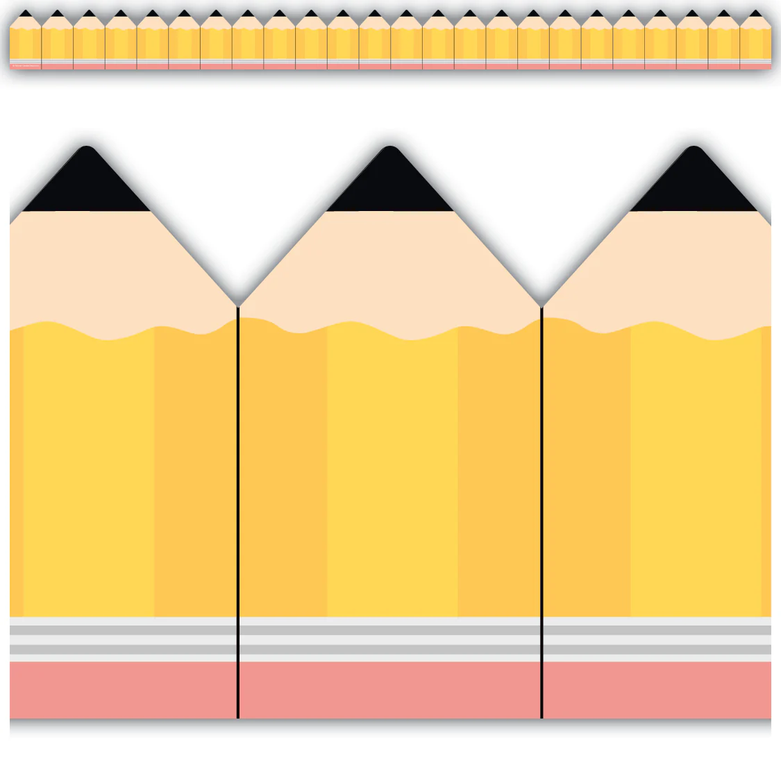 Pencils Die-Cut Border Trim